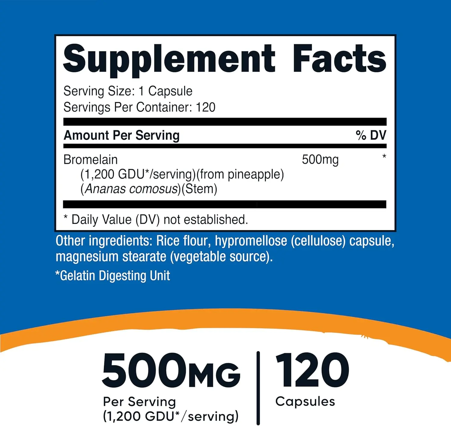 Nutricost Bromelain 500mg Capsules